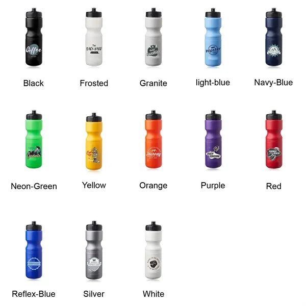 Push Cap Plastic Water Bottle 28 oz