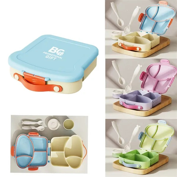 Large Capacity Cute Lunch Box with Compartments