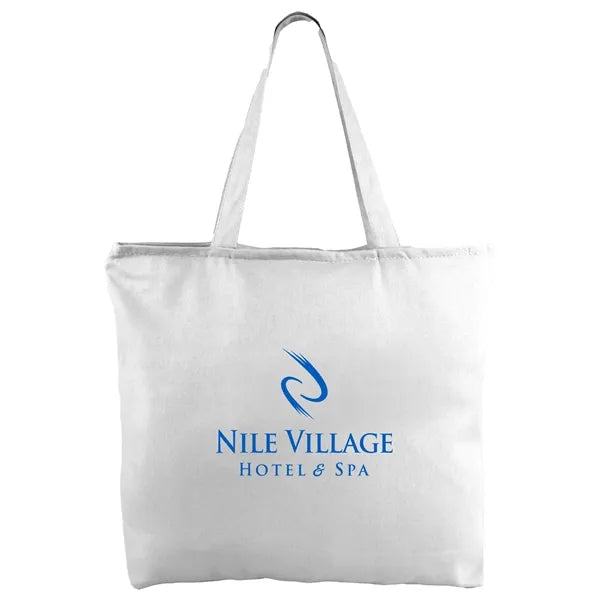 12 oz. Zippered Cotton Canvas Tote