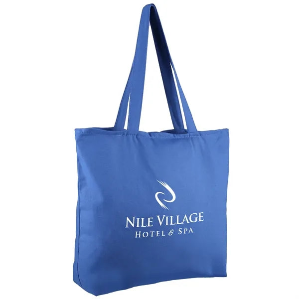 12 oz. Zippered Cotton Canvas Tote