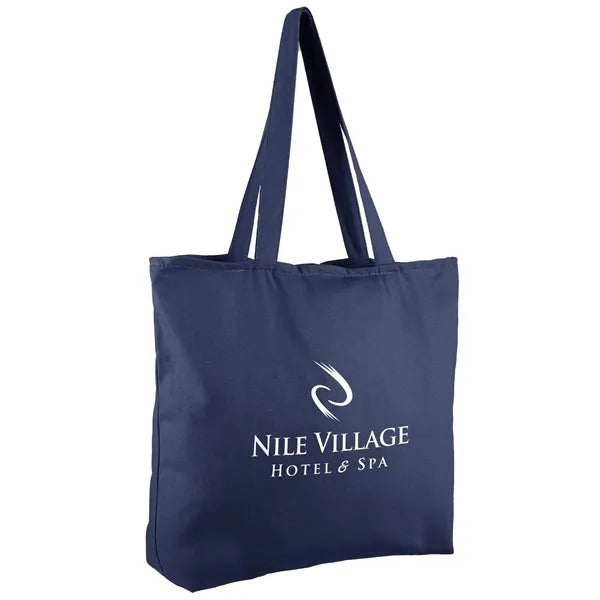 12 oz. Zippered Cotton Canvas Tote