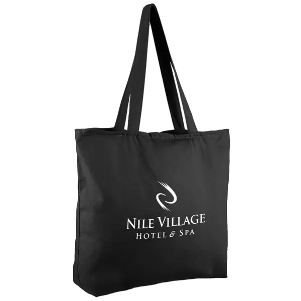 12 oz. Zippered Cotton Canvas Tote