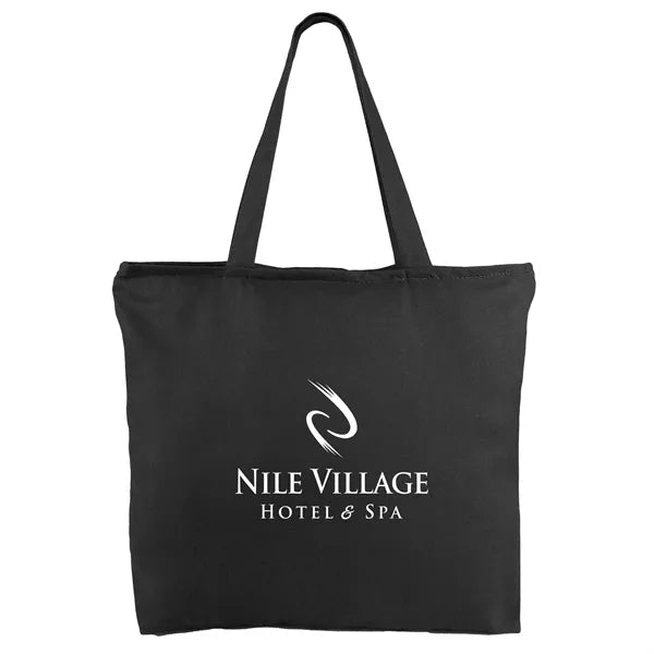 12 oz. Zippered Cotton Canvas Tote