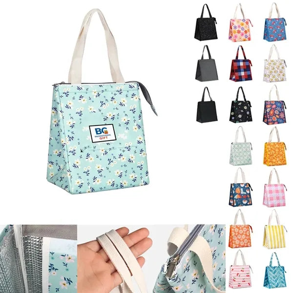 Handheld Insulated Lunchbox with Interior Pockets