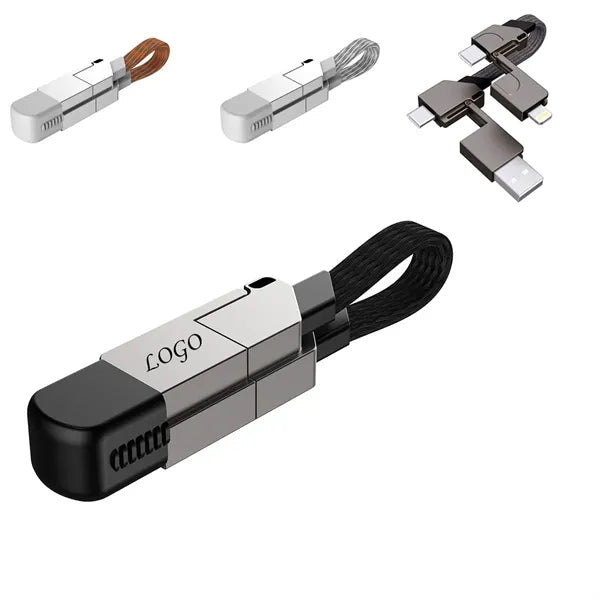 6 In 1 Portable Keychain Fast Charging Cable
