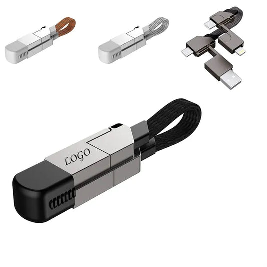 6 In 1 Portable Keychain Fast Charging Cable