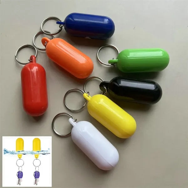 Oval Shape Plastic Floating Keychain