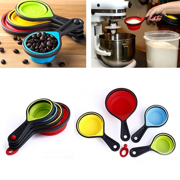 Collapsible Measuring Cups and Spoons 8 pcs