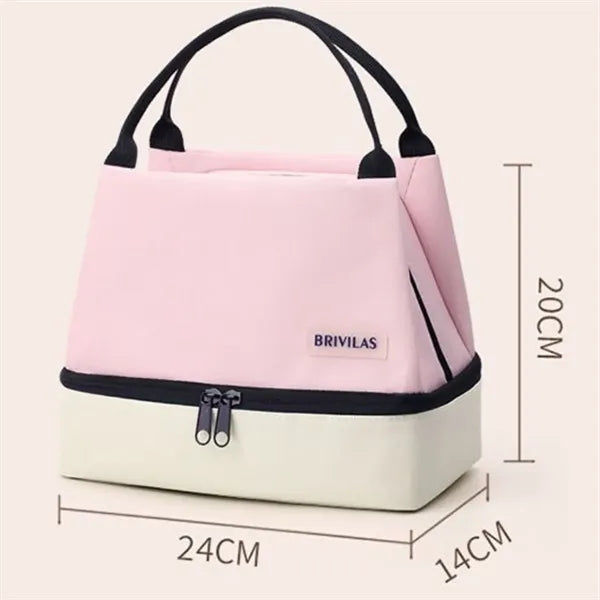 Double-Layer Insulated Lunch Bag