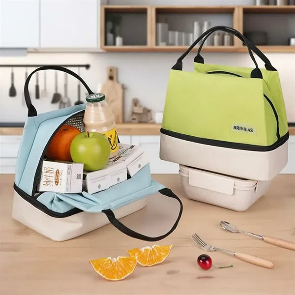 Double-Layer Insulated Lunch Bag