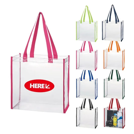 Clear PVC Stadium Tote Bag