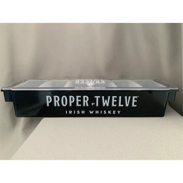 Bar Top Food Condiment Tray with Lid