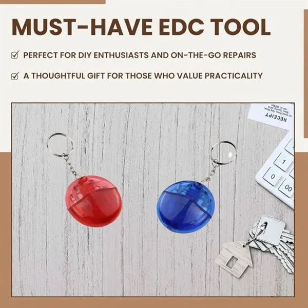 Multi-tool portable pocket EDC screwdriver set keychain
