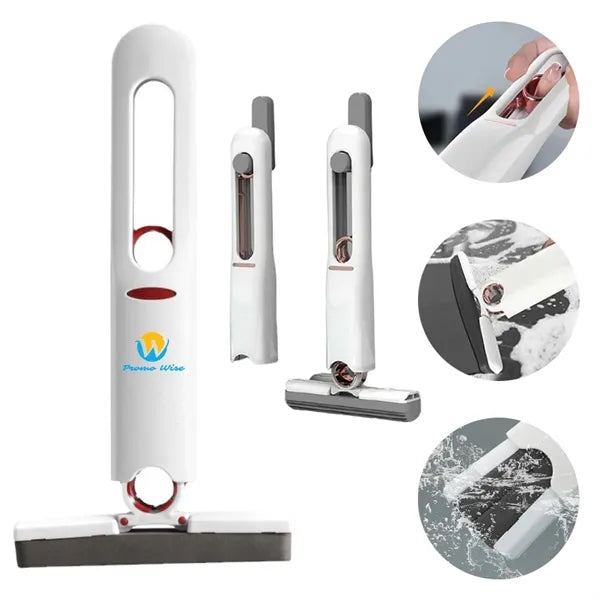 Foldable Compact Lightweight Dual-Use Self-Squeezing Mop