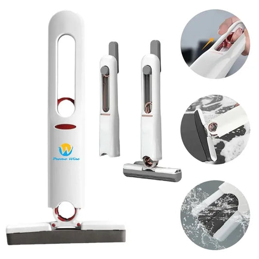 Foldable Compact Lightweight Dual-Use Self-Squeezing Mop