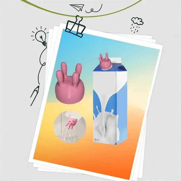 Drip-Free Pouring Food-Grade Milk Carton Cap Dispenser