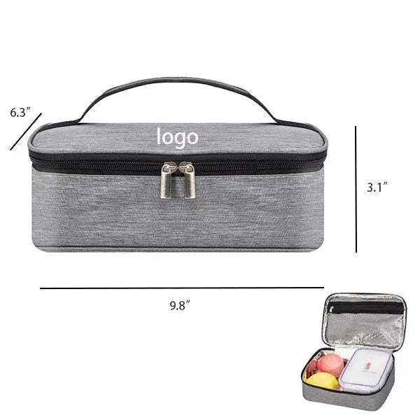 Zipper Top Insulated Lunch Bags