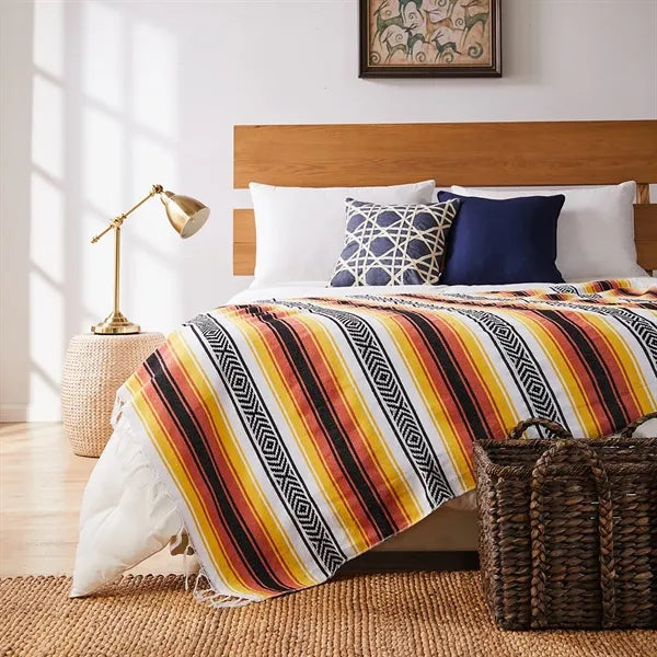 Large Handwoven Mexican Blanket