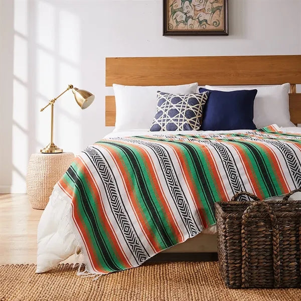 Large Handwoven Mexican Blanket