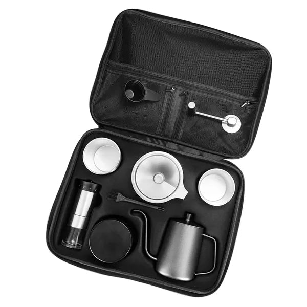 9 in 1 Outdoor Camping Pour Over Coffee Maker Set