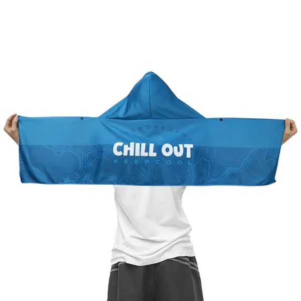 Breathable Microfiber Sweat-Wicking Cooling Hoodie Towel