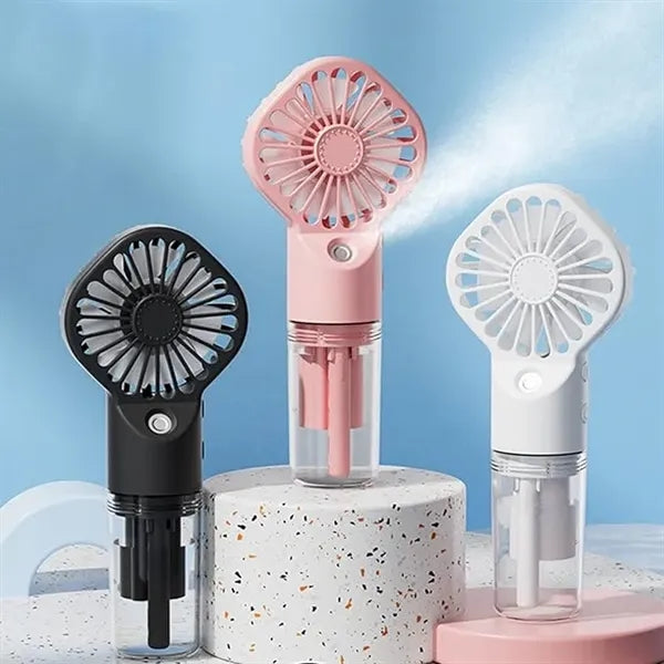 Water Spray Mist USB Rechargeable Handheld Fan