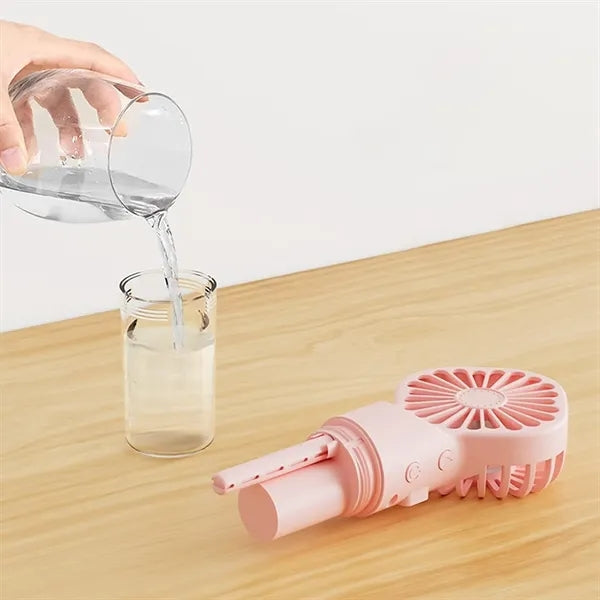 Water Spray Mist USB Rechargeable Handheld Fan