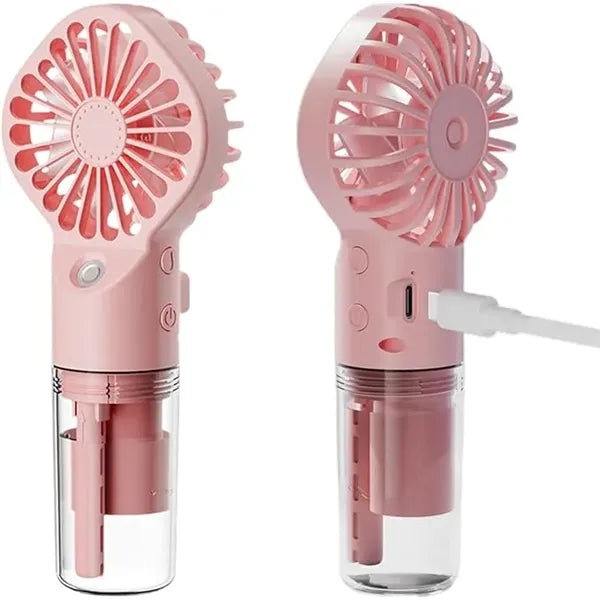 Water Spray Mist USB Rechargeable Handheld Fan