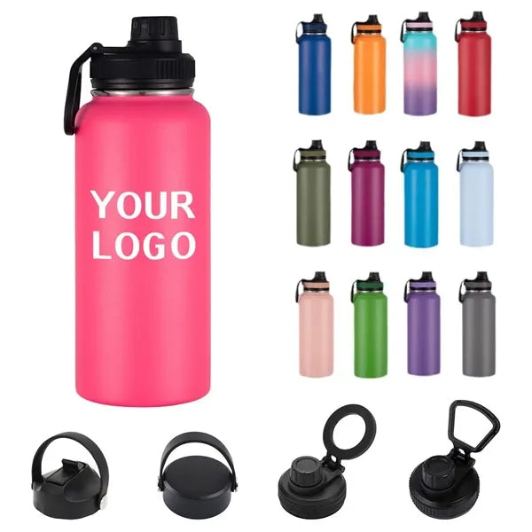 Double Wall Vacuum Insulated Sport Water Bottle