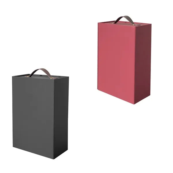 Uxury Double Bottle Wine Gift Box With Handle