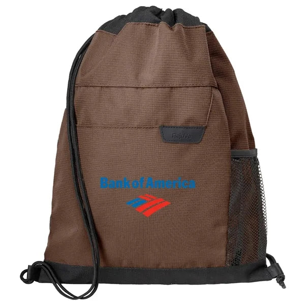 Recycled Heather Modern Executive Drawstring Bag