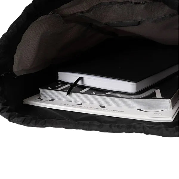 Recycled Heather Modern Executive Drawstring Bag