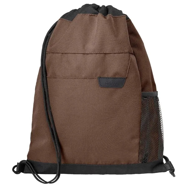 Recycled Heather Modern Executive Drawstring Bag