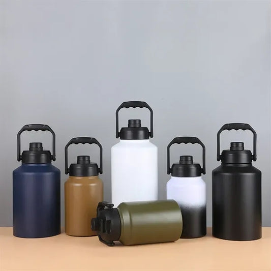 64oz Insulated Stainless Steel Outdoor Travel Jug Ice Bucket