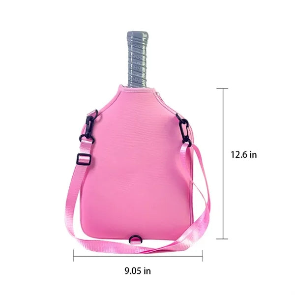 Waterproof Durable Padded Pickleball Paddle Cover with Strap