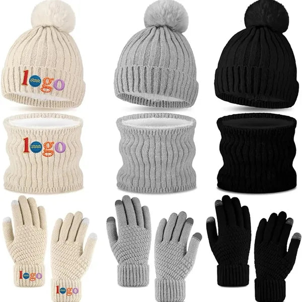 3 in 1 Cold Weather Set(Beanie, Scarf, Glove)