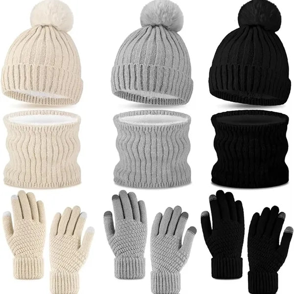 3 in 1 Cold Weather Set(Beanie, Scarf, Glove)