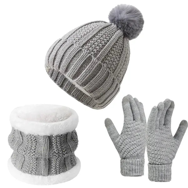 3 in 1 Cold Weather Set(Beanie, Scarf, Glove)