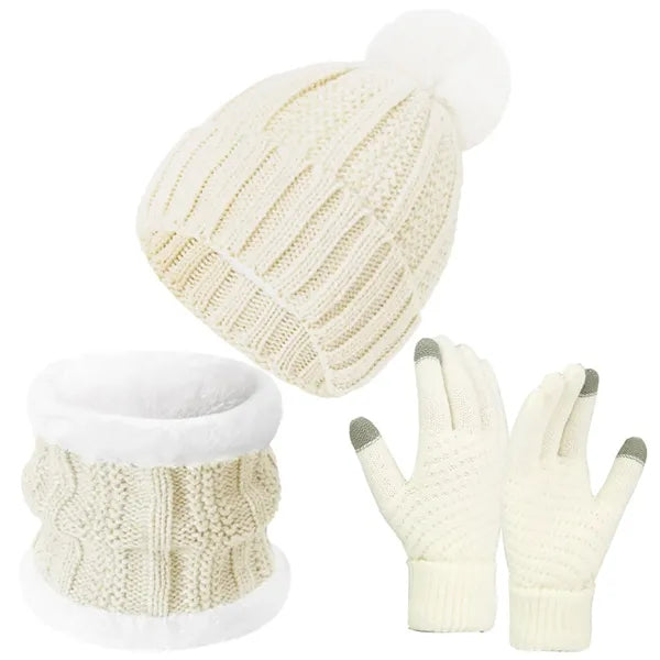 3 in 1 Cold Weather Set(Beanie, Scarf, Glove)
