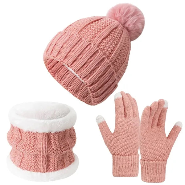 3 in 1 Cold Weather Set(Beanie, Scarf, Glove)