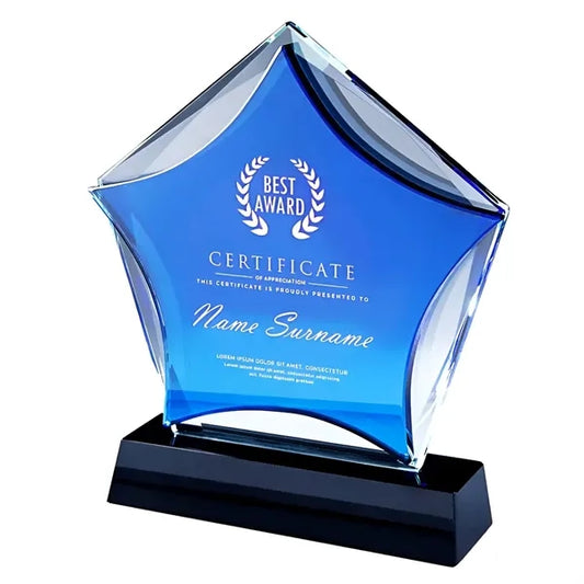 Prism Star Crystal Trophy