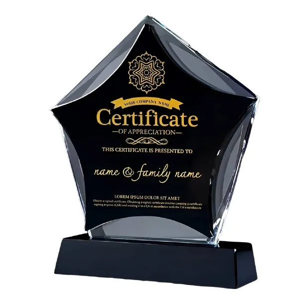 Prism Star Crystal Trophy