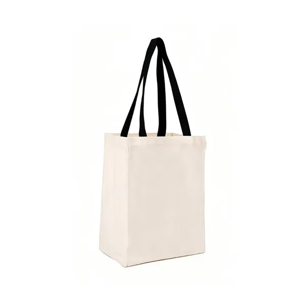 5oz Canvas Tote Bag with Color Handle - OCEAN