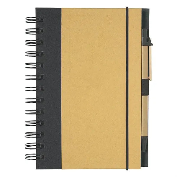 Eco-Inspired Spiral Notebook & Pen