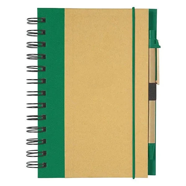 Eco-Inspired Spiral Notebook & Pen