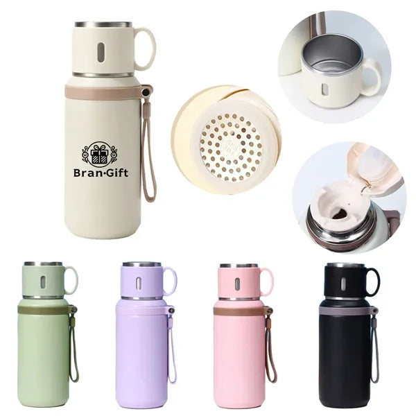 Large Capacity 20 oz Stainless Steel Thermos Bottle with Li
