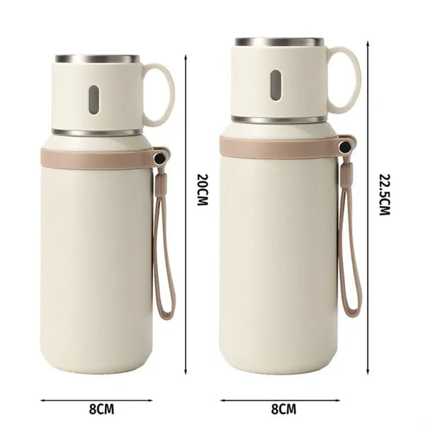Large Capacity 20 oz Stainless Steel Thermos Bottle with Li