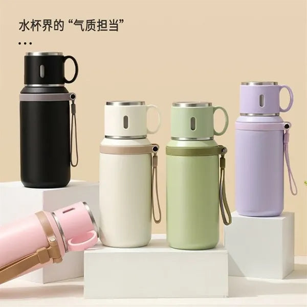 Large Capacity 20 oz Stainless Steel Thermos Bottle with Li