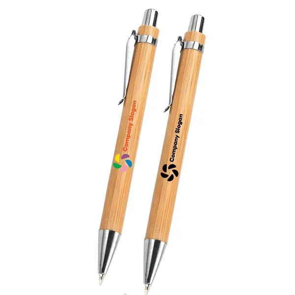 Eco-Friendly Bamboo Retractable Ballpoint Pen