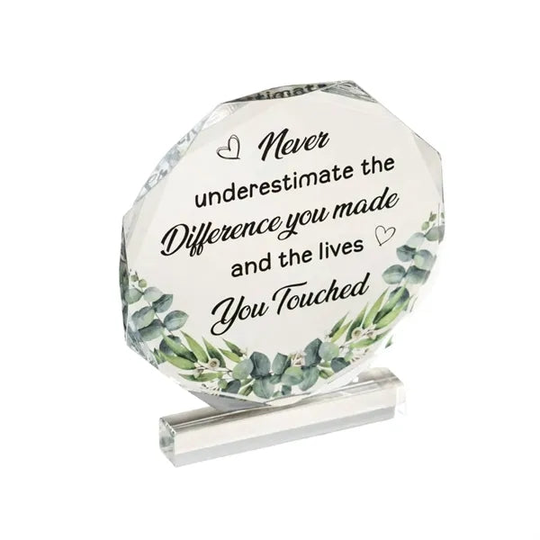 Octagon Acrylic Transparent Award